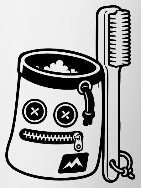 Bouldering Chalkbag Brush Motif