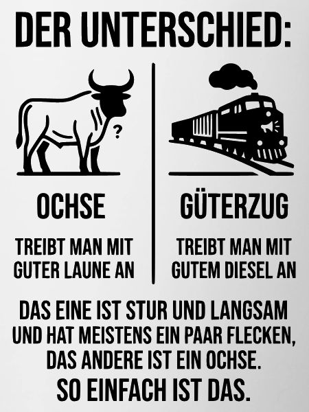 Ochse Güterzug