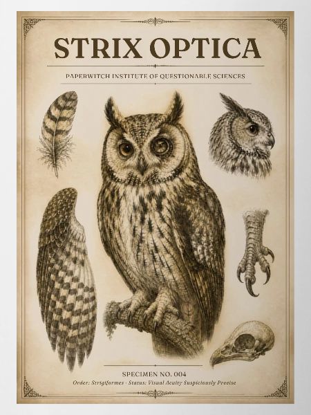 Strix Optica – Viktorianische Eule
