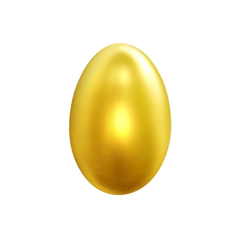 Oeuf d'or doré