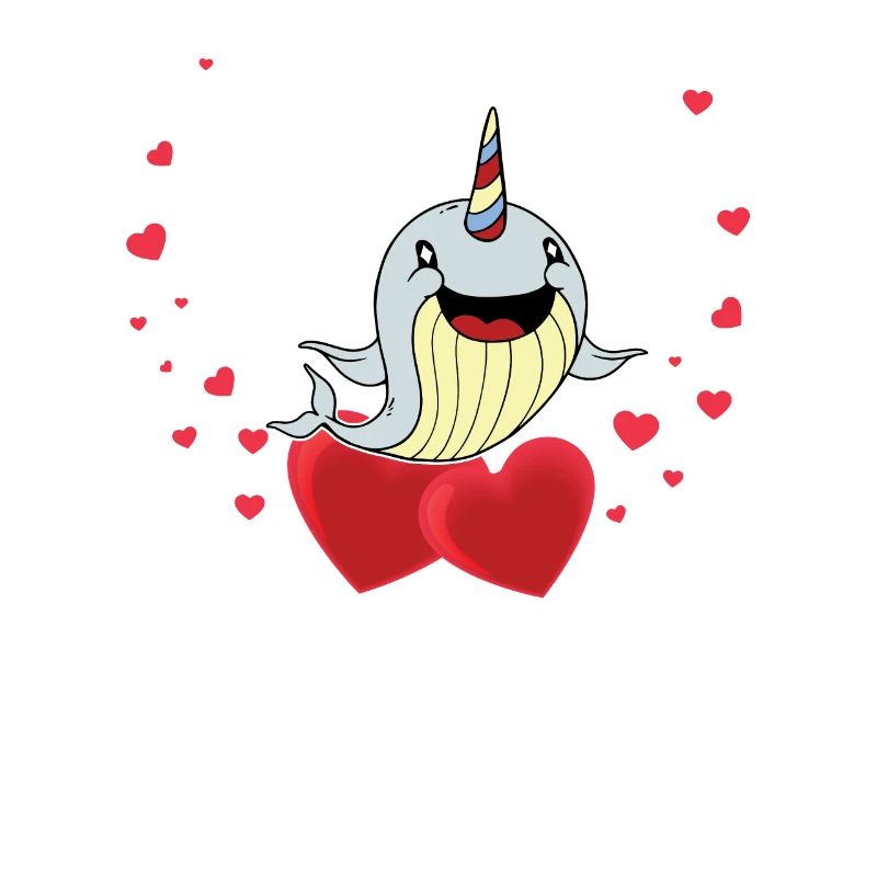 Cute Narwhal Kids Gift