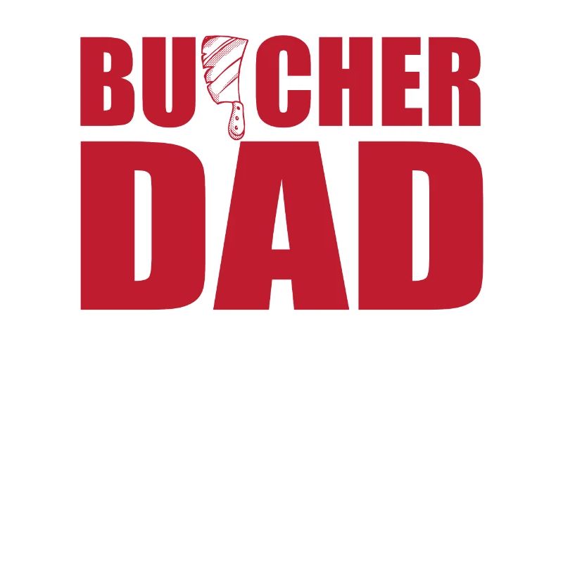 Drôle de couteau de boucher papa couperet