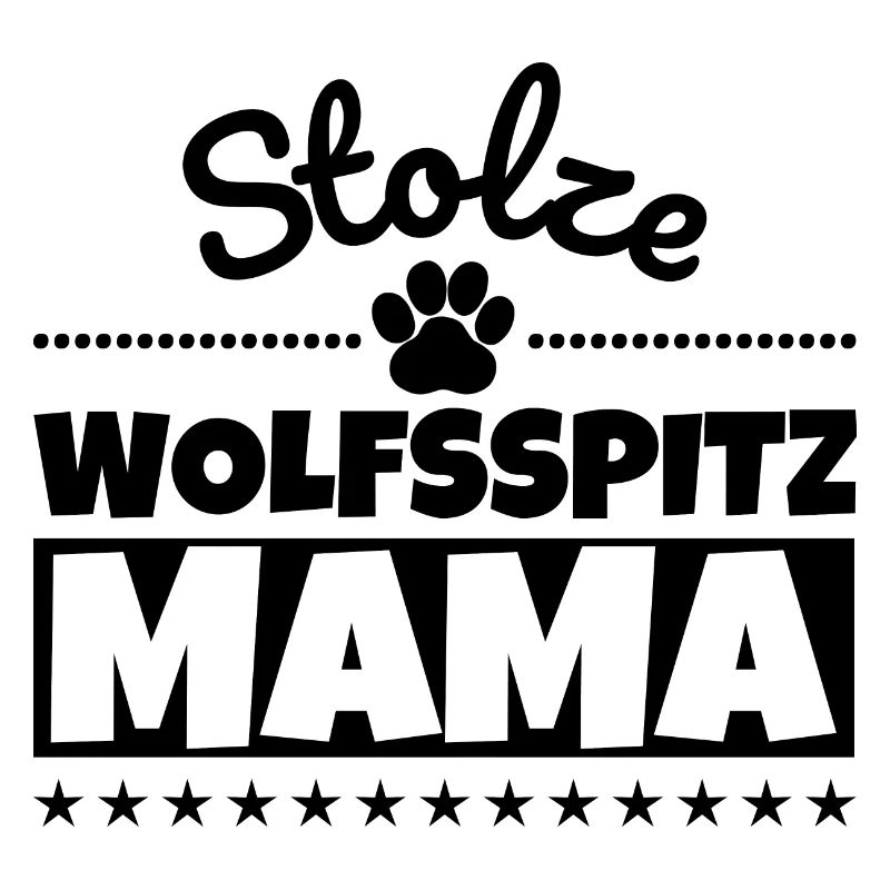 Stolze Wolfsspitz Mama