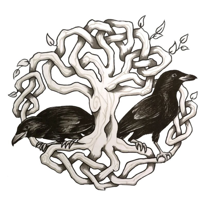 Raven Viking Hugin e Munin Svehen