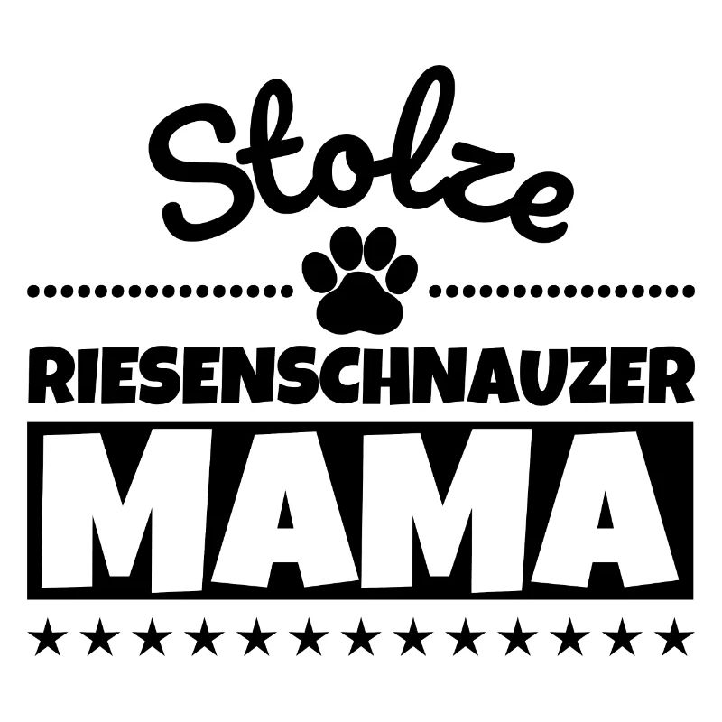 Stolze Riesenschnauzer Mama