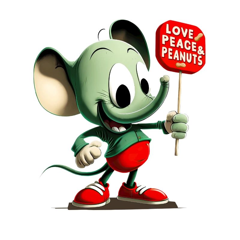 Elefant Love Peace Peanuts 2