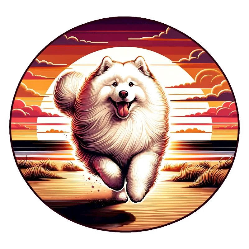 Chien Samoyède Cadeaux Mignon Samoyède Chien Graphique