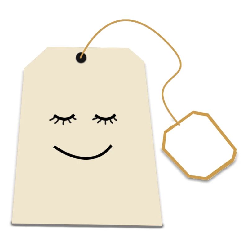 Teebeutel , Teetrinker, personalisierbar