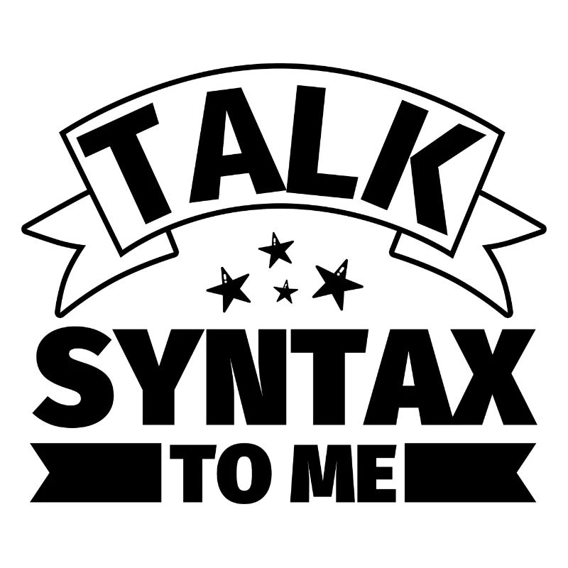 Sprechen Sie mit mir über Syntax