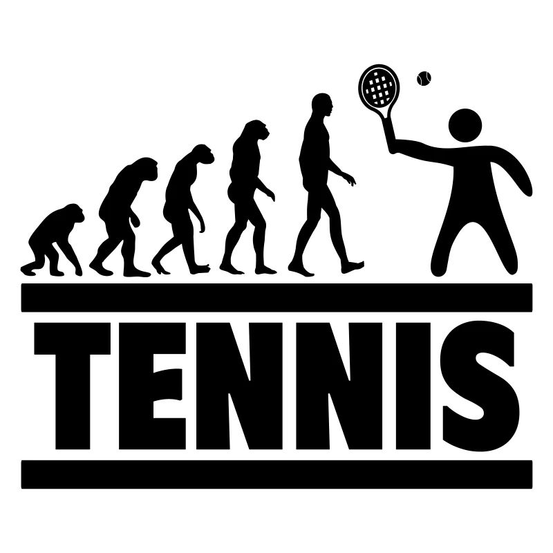 Tennis evolution: From human to tennis player