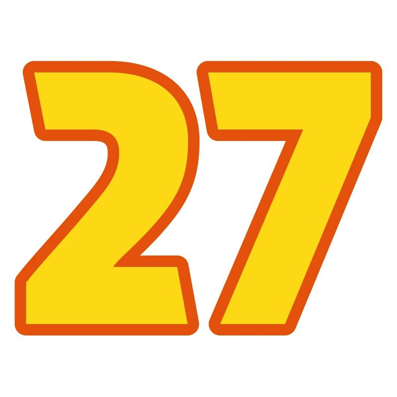 Twenty Seven 27 Siebenundzwanzig Nummer figure