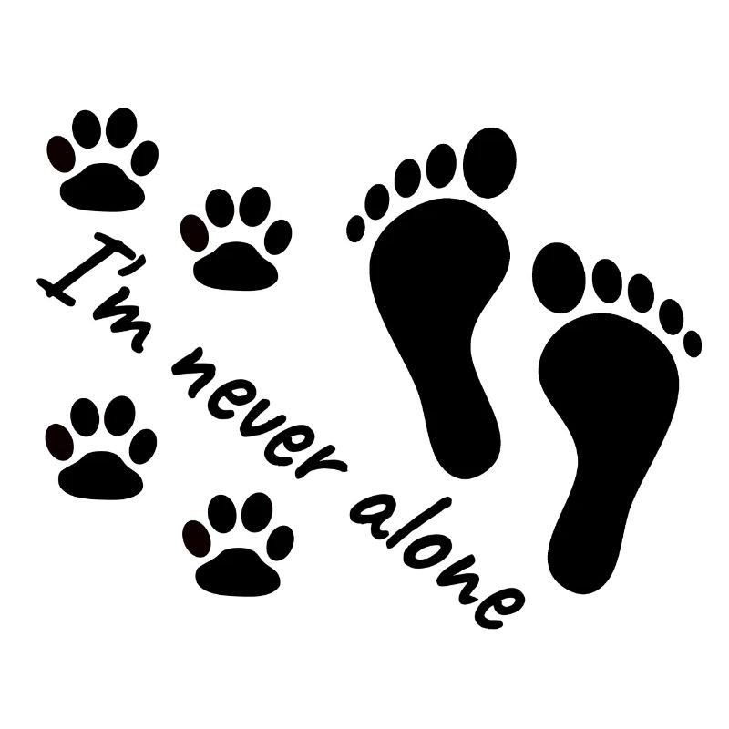 Ich bin nie einsam. Spuren eines Hundes und eines Menschen.
