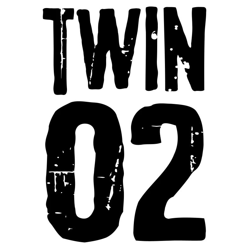 Twin 01 02 twins partnerlook twin gift