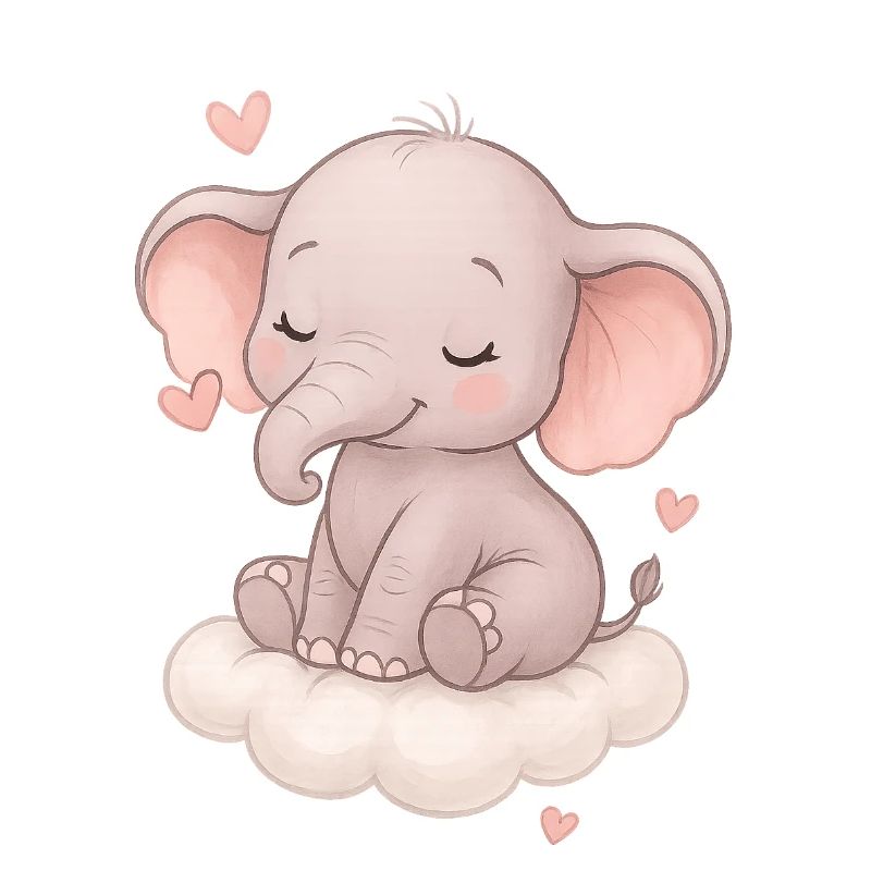 Cute baby elephant