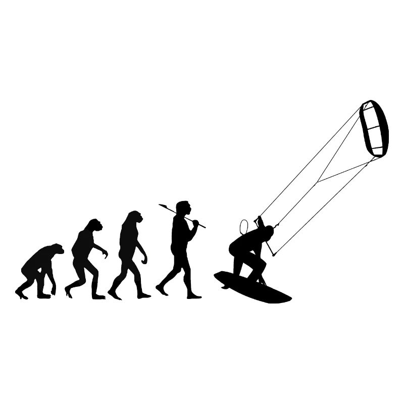 Kitesurfer Evolution Kitesurf Kitesurf Wind Water Sport