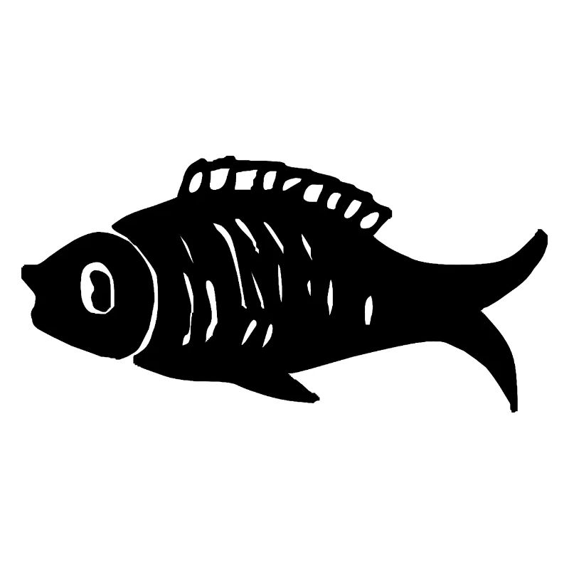 Fish black silhouette gift