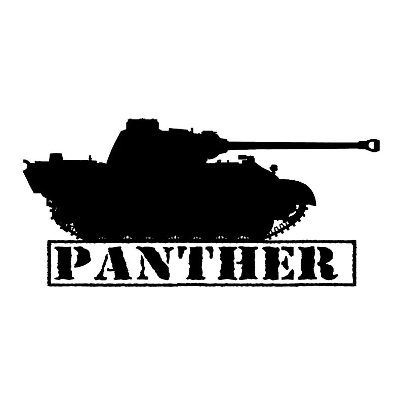 Panther german tank black silhouette