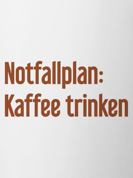 Kaffee-Notfallplan