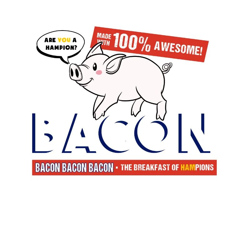 Ham Bacon Pig Barbeque BBQ BBQ