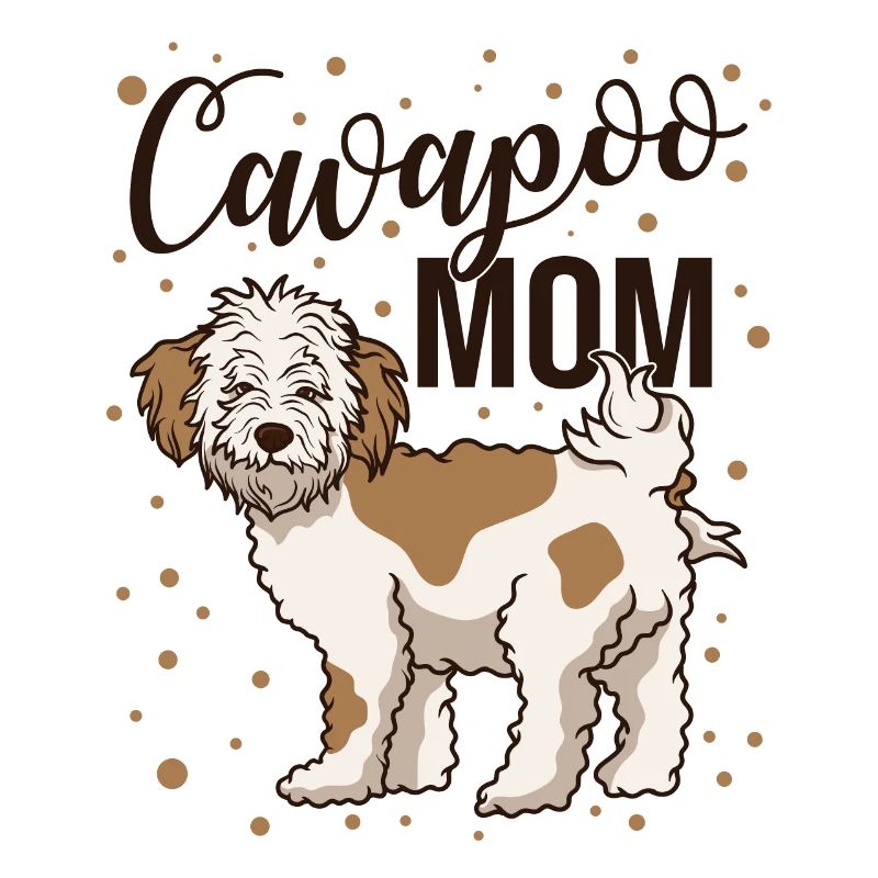 Cavapoo Mom Cute Dog Owner Pet Lover Graphic