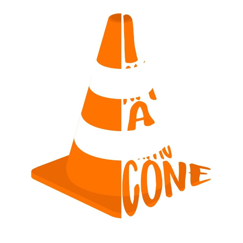 I Am A Traffic Cone Orange Costume Easy Simple