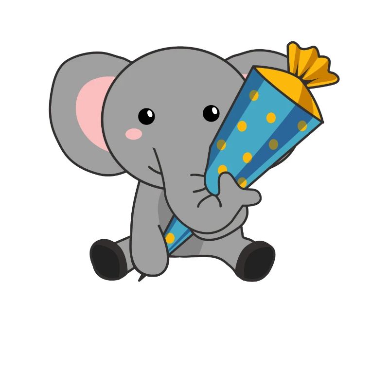 elefant Schule Einschulung Kita 2021 Schulkind