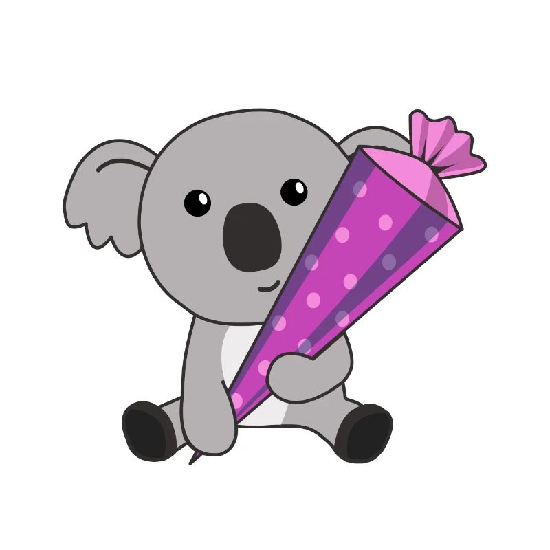 Endlich Schulkind Koala Schultüte Einschulung