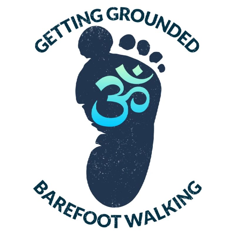 Conception de marche pieds nus avec un signe de guichet automatique.