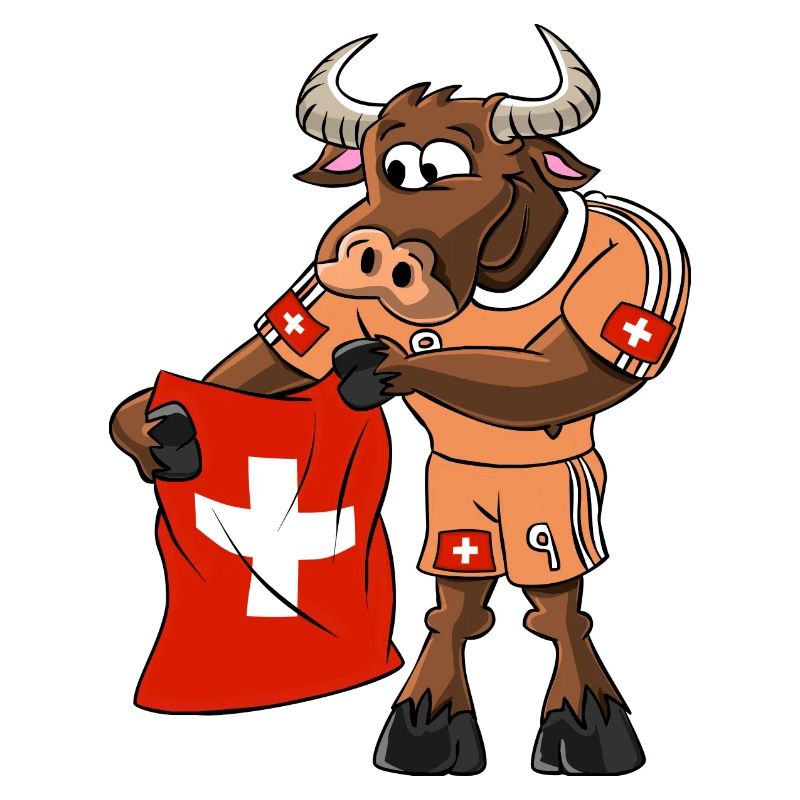 Schweizer Fan Stier