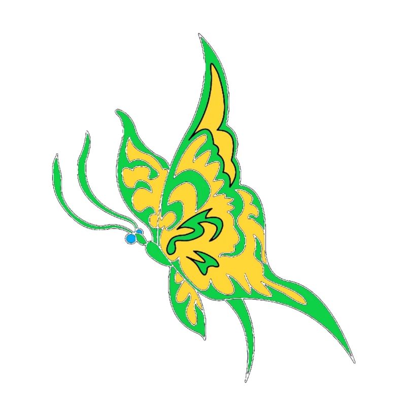 Moth green gold