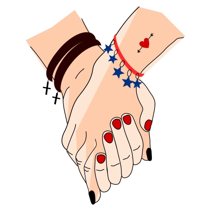 hands intertwined to be together