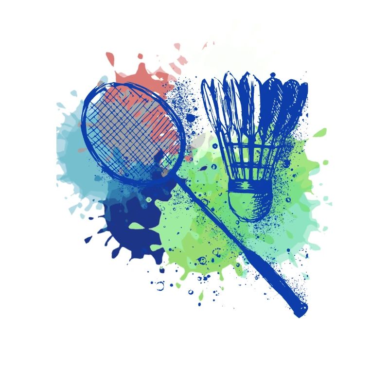 Federball, Badminton, Graffiti, Malerei,bunt
