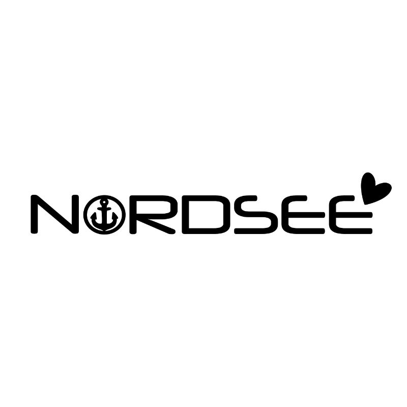 Nordsee mit Anker und Herz [black]