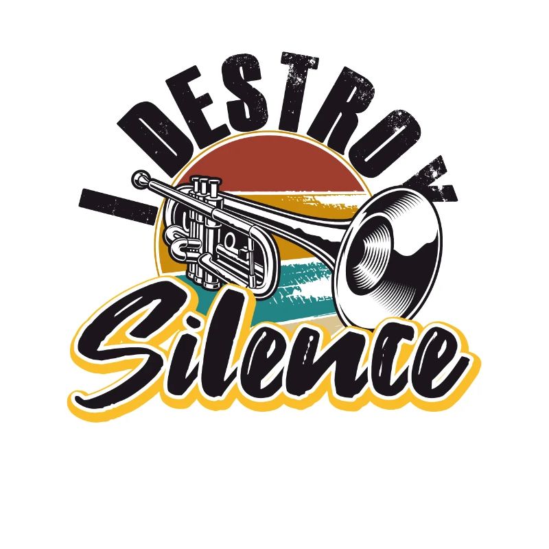 Trompeter I destroy Silence Trompete