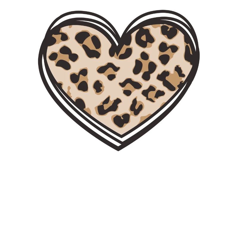 Leopard Print Valentines Coeur