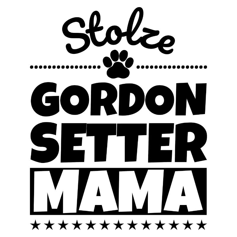 Stolze Gordon Setter Mama