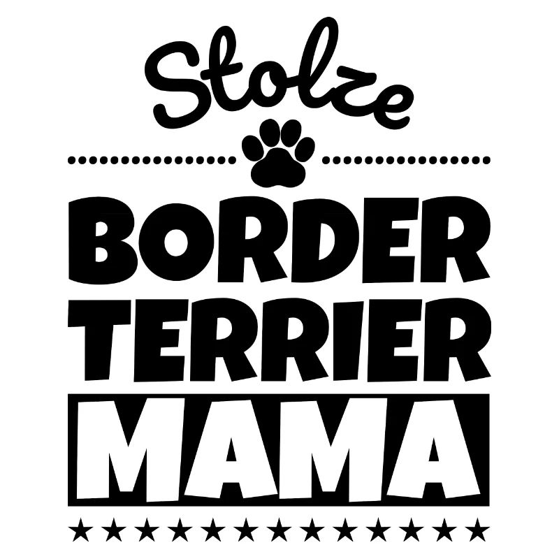 Stolze Border Terrier Mama