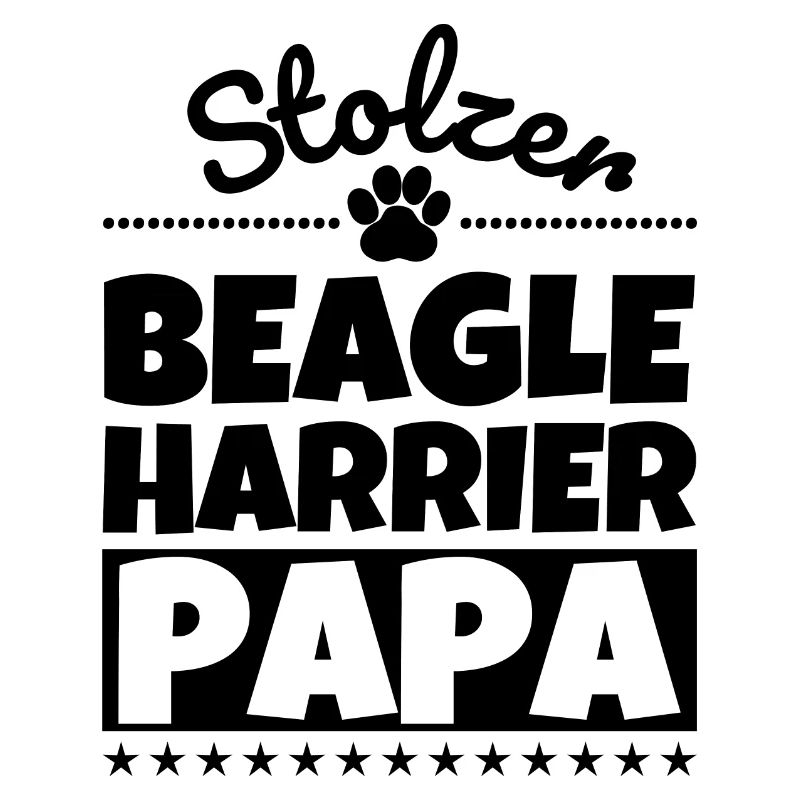 Beagle-Harrier lustig Herrchen Hund