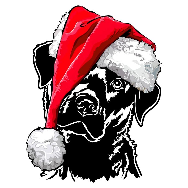 Père Noël LABRADOR Chiens de Noël Labbi Wilsigns