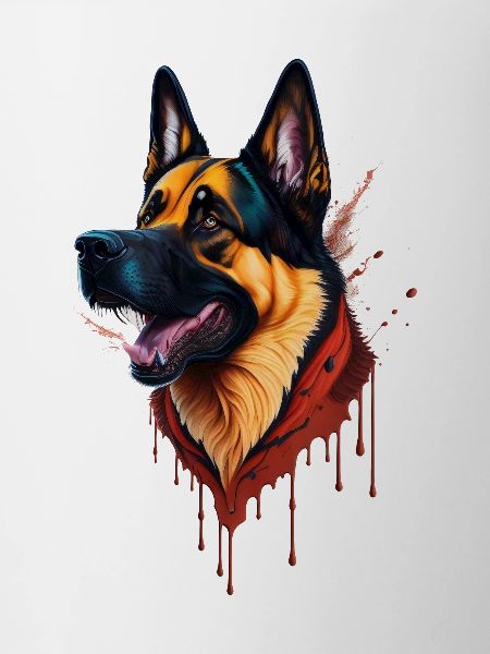 German Shepherd German Shepherd SplashArt
