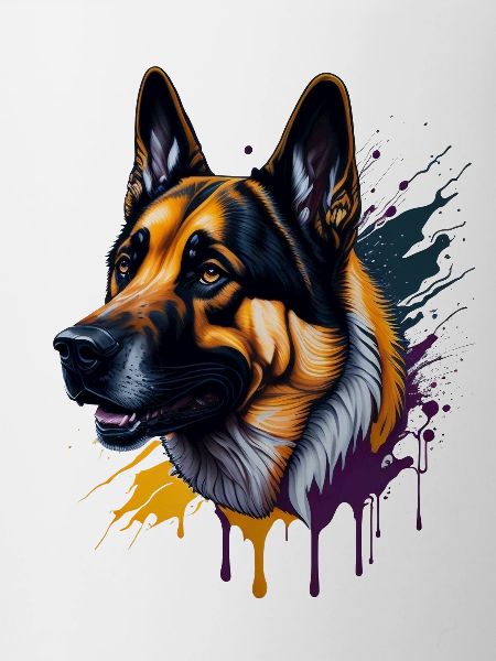 German Shepherd German Shepherd SplashArt