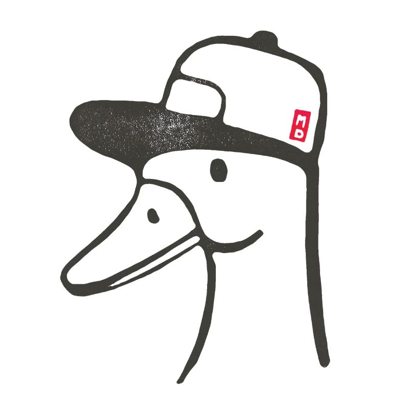 Canard avec une casquette parce qu'il est cool