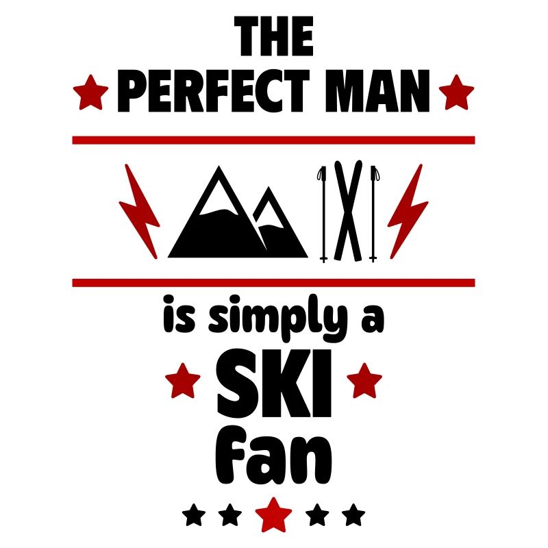 Der perfekte Mann ist einfach ein Ski-Fan