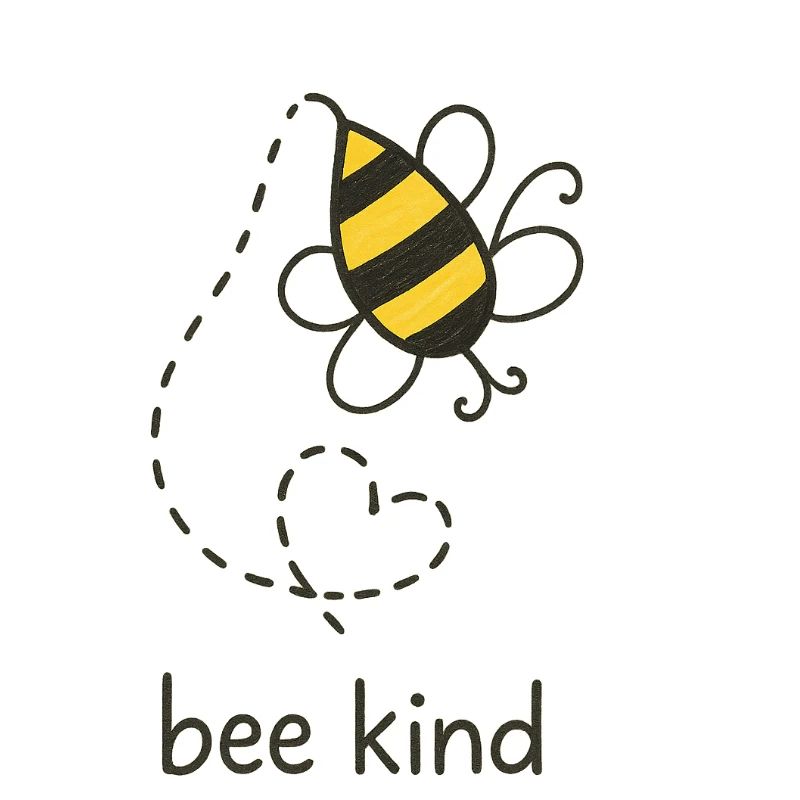Be Kind Bee Illustration