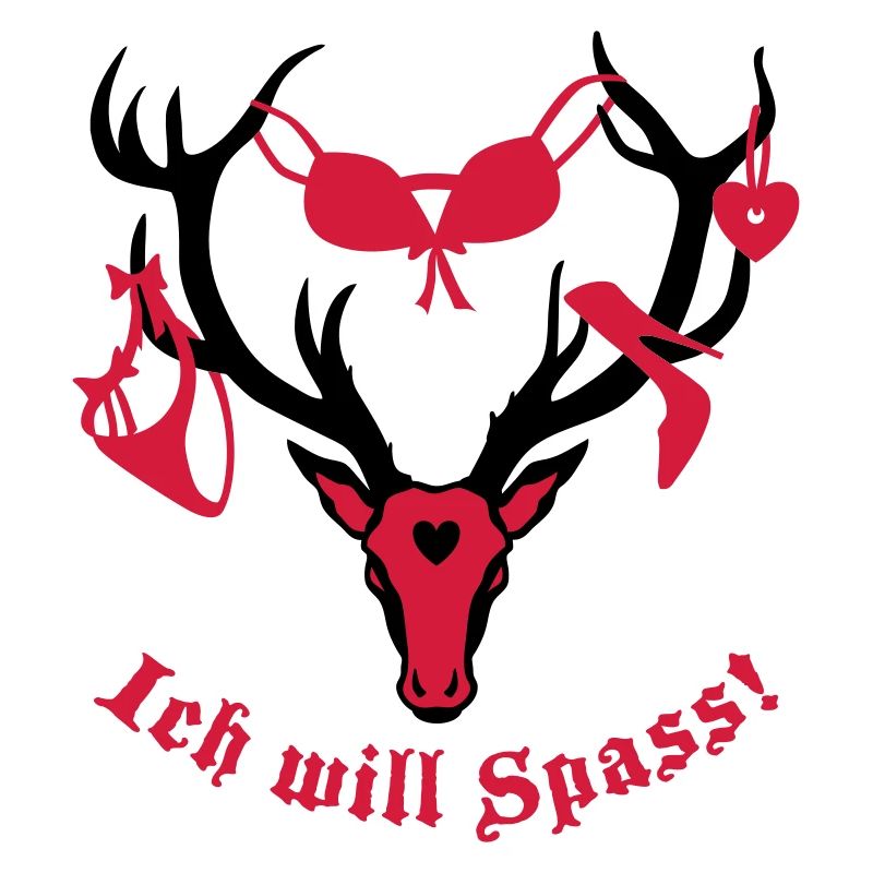 Hirsch mit Beute - ich will Spass! 2c