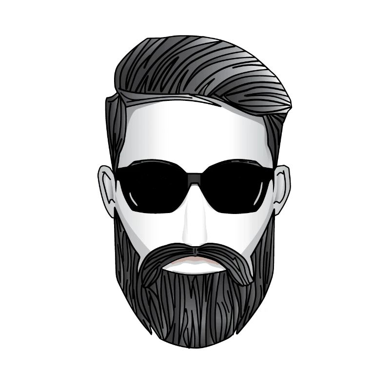 Bart Geschenk super cooler Typ mit Sonnenbrille
