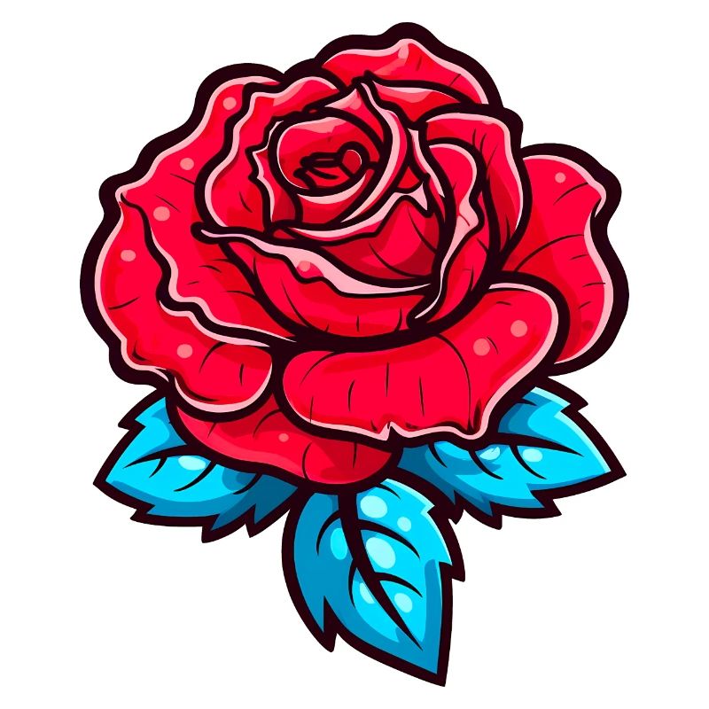 Schöne rote Rose