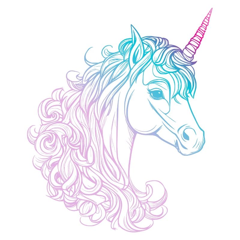 Illustration eines Einhorns