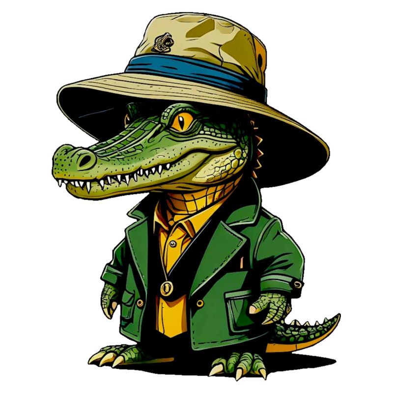 Krokodil Bucket-Hat