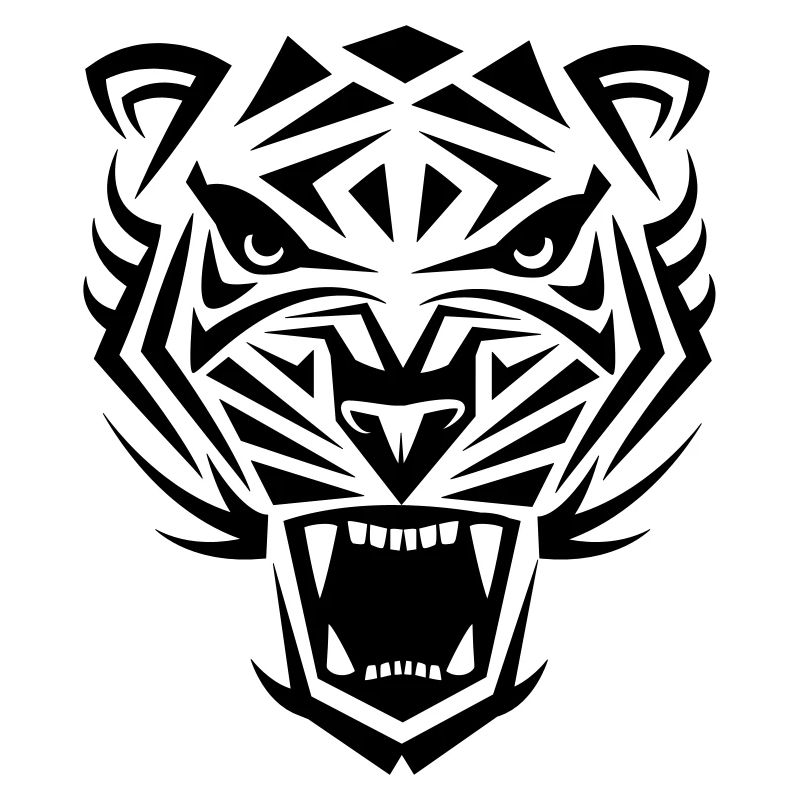 Tiger Tribal Wild Katze Cool Laune